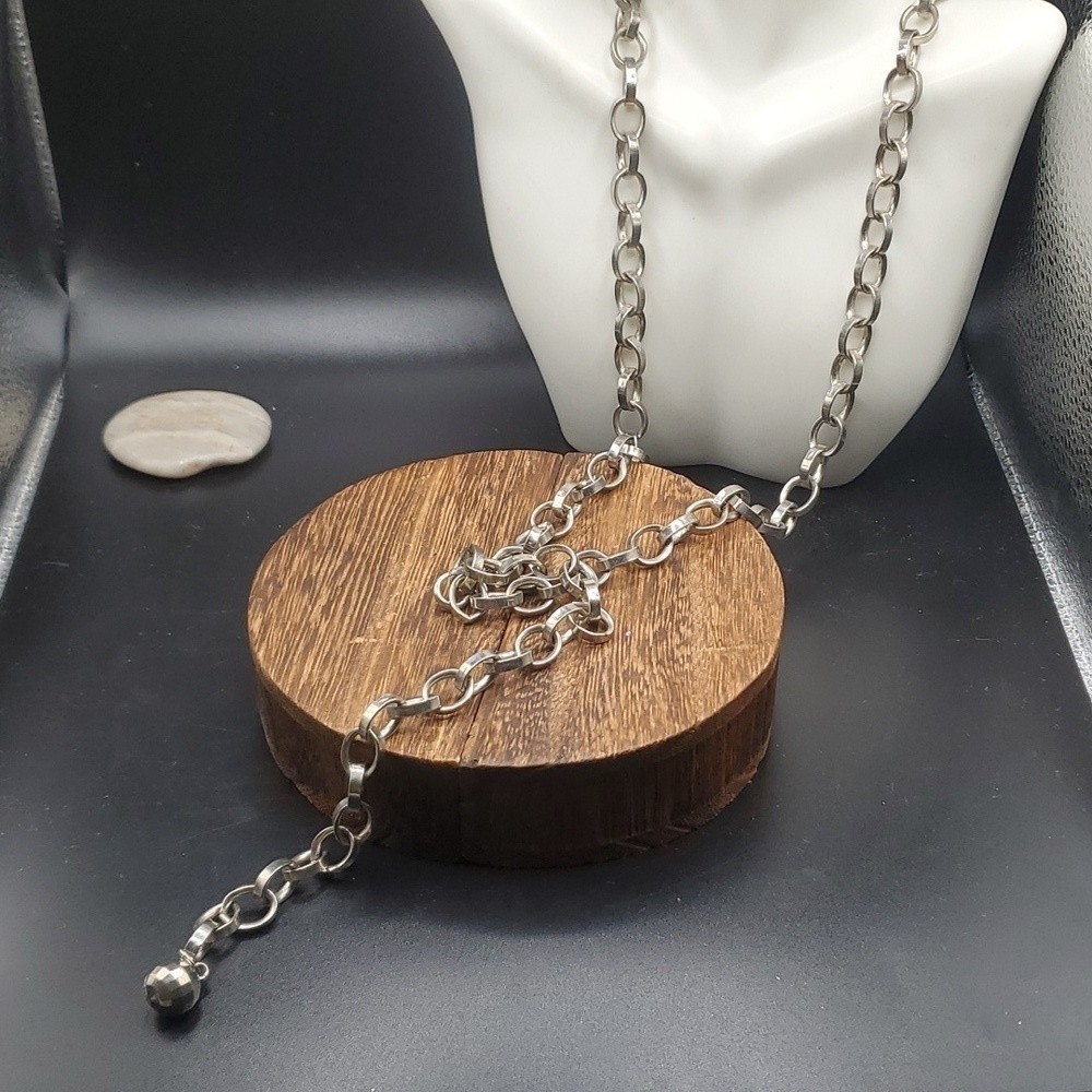 Lariat style tassel‎ metalic necklace N3304